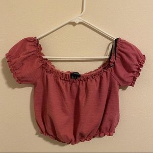 FOREVER 21 off the shoulder crop top